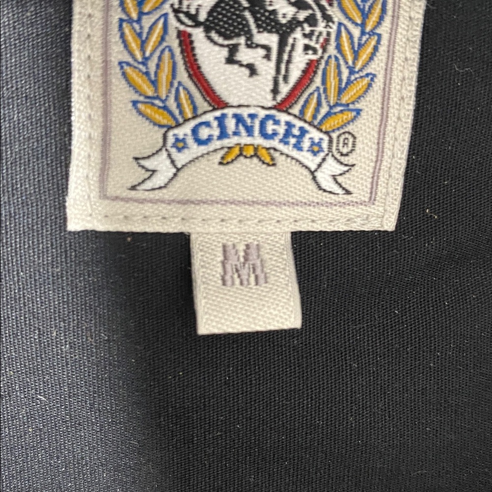 Cinch Men’s Solid Black Long-Sleeve Button Down - M - Picture 9 of 11